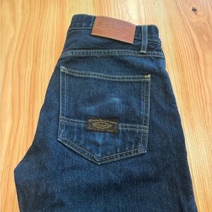Filson Dark Blue Straight Jeans - Bullbuck Double Front